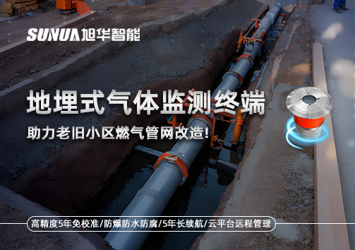 地埋式气体监测终端助力老旧小区燃气管网改造